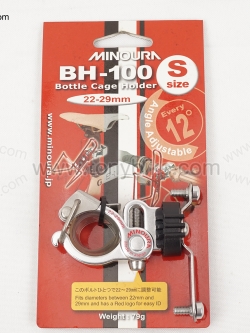 ที่ยึดขากระติกน้ำ แบบปลดเร็ว Minoura BH-100 size S 22-29 mm.