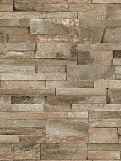 วอลเปเปอร์ลายอิฐหิน สีน้ำตาลโอรส VC-D159W