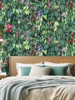 วอลเปเปอร์ลายสวนดอกไม้ แนวตั้ง NA4-D59W