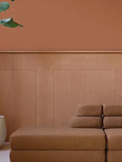 วอลเปเปอร์ สีส้มอิฐ LIV5-D58W