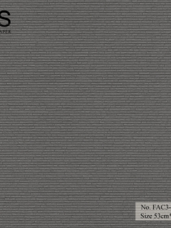 วอลเปเปอร์เยอรมัน ลายอิฐเล็ก สีดำเทา No.FAC3-B28