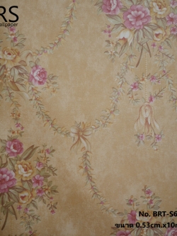 วอลเปเปอร์ ลายดอกไม้วินเทจ No.BRT-S61