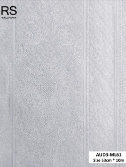 วอลเปเปอร์ลายหลุยส์คลาสสิค สีขาว AUD3-ML61