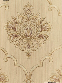 วอลเปเปอร์ ลายหลุยส์คลาสสิค สีน้ำตาลทอง NDI-R04