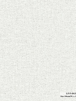 วอลเปเปอร์ลายผ้า สีขาวครีม LIV5-D13W