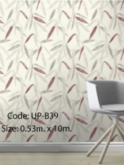 วอลเปเปอร์ลายใบไม้ UP-B39