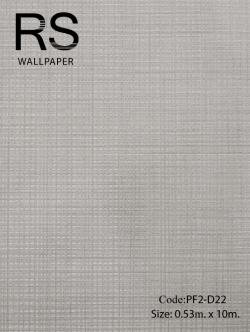 วอลเปเปอร์ลายเส้นแนวตั้งสลับแนวนอนเส้นสีน้ำตาลเทาพื้นสีน้ำตาลอ่อน PF2-D22