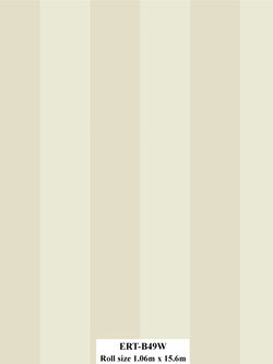 วอลเปเปอร์ ลายทางสีน้ำตาลสลับสีครีม ERT-B49W