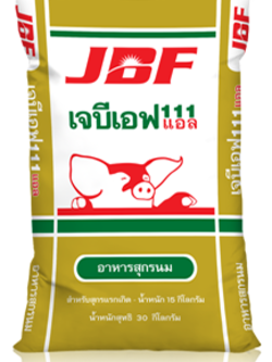 อาหารสุกรนม เจบีเอฟ 111 สำหรับหมูแรกเกิด-25กก. บรรจุ 30 กก.