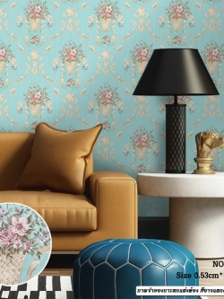 วอลเปเปอร์ติดผนัง ลายดอกไม้วินเทจ รหัส CST-J25