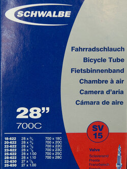 Schwalbe 700x18-28c SV15 จุ๊บเล็ก 40มม.