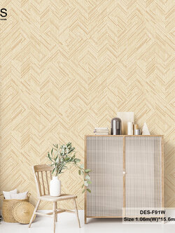 วอลเปเปอร์สไตล์โมเดิร์น สีน้ำตาล DES-F91W