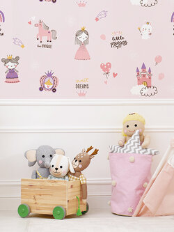 วอลเปเปอร์ห้องเด็ก ลายเจ้าหญิง Pretty Girl No.DW-C34W