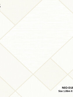 วอลเปเปอร์ สไตล์โมเดิร์น สีขาวครีม NEO-D18W