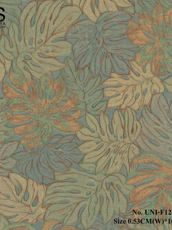วอลเปเปอร์ติดผนัง ลายใบไม้ No.UNI-F12