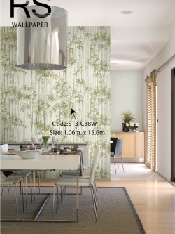 วอลเปเปอร์ลายต้นไผ่แบบภาพวาด ST3-C38W