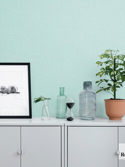 วอลเปเปอร์ สีฟ้าอมเขียว KARA-F02W