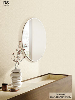 วอลเปเปอร์สไตล์โมเดิร์น ลายซิกแซก สีครีม DES-F65W