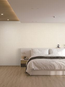 วอลเปเปอร์ ลายผ้าพื้นสีน้ำตาลอมครีม BES7-B19W