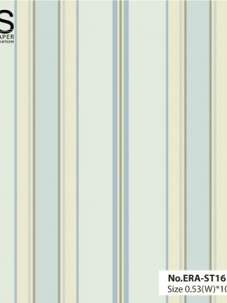 วอลเปเปอร์ ลายทาง โทนฟ้า-ครีม No.ERA-ST16