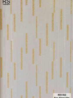 วอลเปเปอร์ สไตล์โมเดิร์น ลายมินิมอล สีทองอ่อน NDI-R22