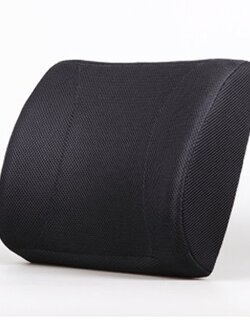 หมอนรองหลังเพื่อสุขภาพ หมอนเพื่อสุขภาพ หมอนเมมโมรี่โฟม 412A-BK 3D-สีดำ