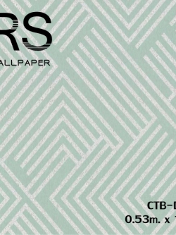 วอลเปเปอร์โมเดินท์ กราฟฟิค สีฟ้า(Moroccan Style)CTB-D54