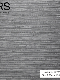 วอลเปเปอร์เทกเจอร์หินตัดโทนสีดำเทาเข้ม ZEN-B77W