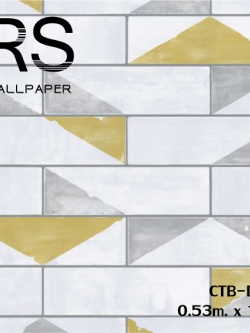 วอลเปเปอร์ลายกระเบื้อง ขาวเหลือง (Moroccan Style)CTB-D41