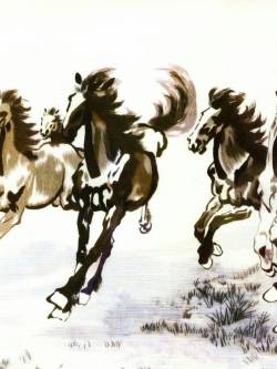 วอลเปเปอร์ เสริมฮวงจุ้ย ภาพรูปม้า 009