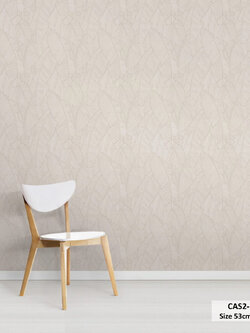 วอลเปเปอร์ลายใบสีน้ำตาลอ่อน CAS2-D70