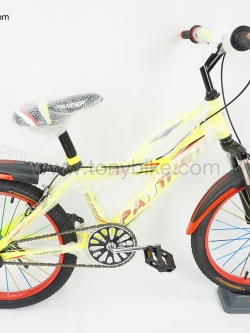 จักรยานเด็ก 20 นิ้ว มีโช้ค สีเหลือง