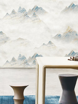 วอลเปเปอร์ ลายภูเขาสีฟ้า MOT-C07W