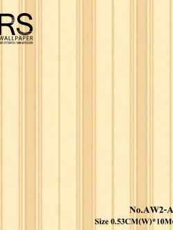 วอลเปเปอร์ ลายทางลง คลาสสิค หรู พื้นครีม ลายสีทอง AW2-A17