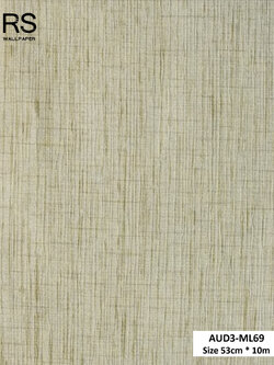 วอลเปเปอร์ สีน้ำตาลอมเขียวขี้ม้า ปนกลิตเตอร์สีเงิน AUD3-ML69