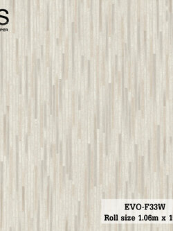 วอลเปเปอร์ ลายเส้นสีน้ำตาลเทาสลับสีเงิน EVO-F33W