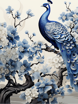 วอลเปเปอร์ภาพนกยูง (สั่งผลิต)