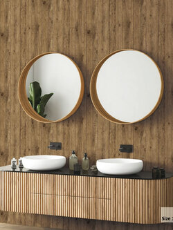 วอลเปเปอร์ลายแผ่นไม้ สีน้ำตาล ST4-C50W