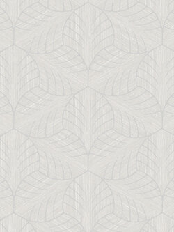 วอลเปเปอร์ลายใบไม้ สีเทา DES-F78W