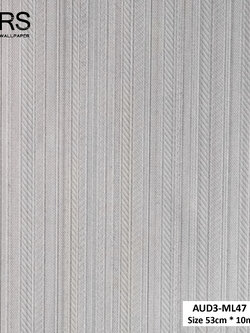 วอลเปเปอร์ ลายเส้นสีน้ำตาล พื้นน้ำตาลอ่อนปนกลิตเตอร์สีเงิน AUD3-ML47