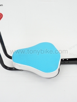 ที่นั่งเด็กแบบติดเฟรมด้านหน้า รุ่นประหยัด สีฟ้า