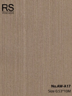 วอลเปเปอร์สีน้ำตาลเหลือบทอง เทกเจอร์เส้น No.AW-A17