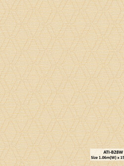 วอลเปเปอร์สไตล์โมเดิร์น ลายตาข่ายเล็ก สีทอง ATI-B28W