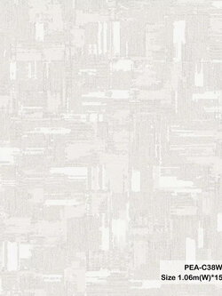 วอลเปเปอร์สไตล์โมเดิร์น สีขาวครีม PEA-C38W