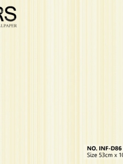 วอลเปเปอร์ลายเส้นสีขาวทอง INF-D86