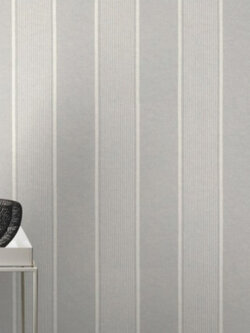 วอลเปเปอร์ลายทางสีขาวเทกเจอร์ผ้าพื้นสีเทา FD3-B23