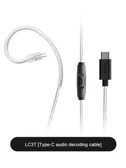Simgot LC3T สายอัพเกรดหูฟัง OFC ชุบเงิน DAC CX31988 ในตัว ขั้ว 2พิน0.78 ปลั้ก TypeC ประกันศูนย์ไทย