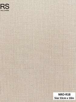 วอลเปเปอร์ สีน้ำตาลลายผ้า มีกลิตเตอร์สีเงิน NRO-R18