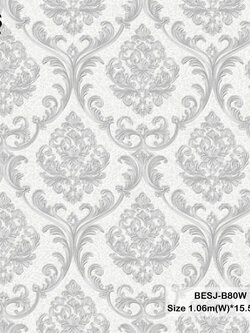 วอลเปเปอร์ลายหลุยส์คลาสสิคสลับลายทาง BESJ-B80W