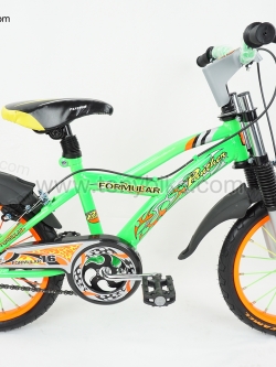 จักรยานเด็ก 16 นิ้ว มีโช้ค สีเขียว